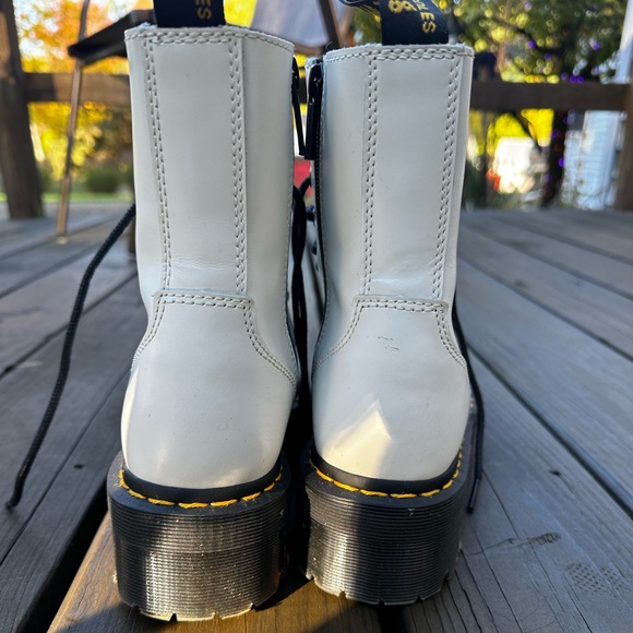 Dr Martens Jadon Boot Smooth Leather Platforms - Picture 3 of 8